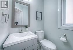 Bathroom with vanity and toilet -