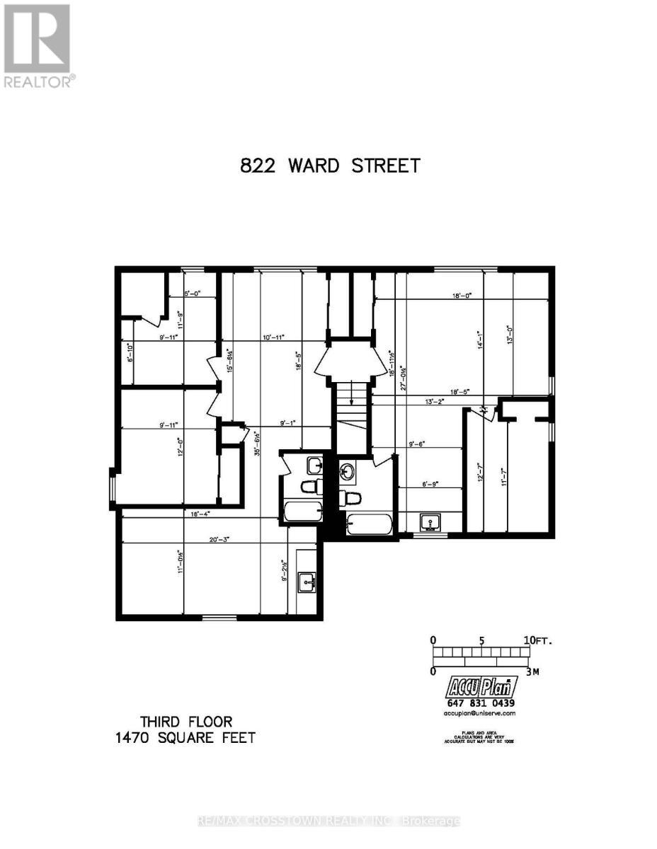 Third Floor Plan - 822 Ward Street, Selwyn, ON