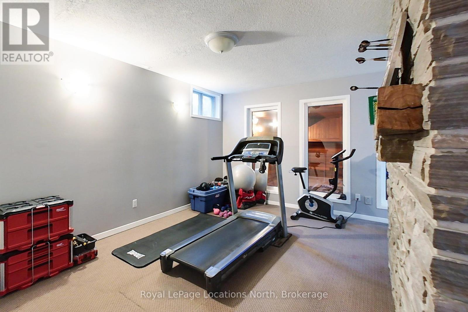 Gym/Office Area - 137794 Grey Rd 12 Road S, Meaford, ON - Indoor Photo Showing Gym Room