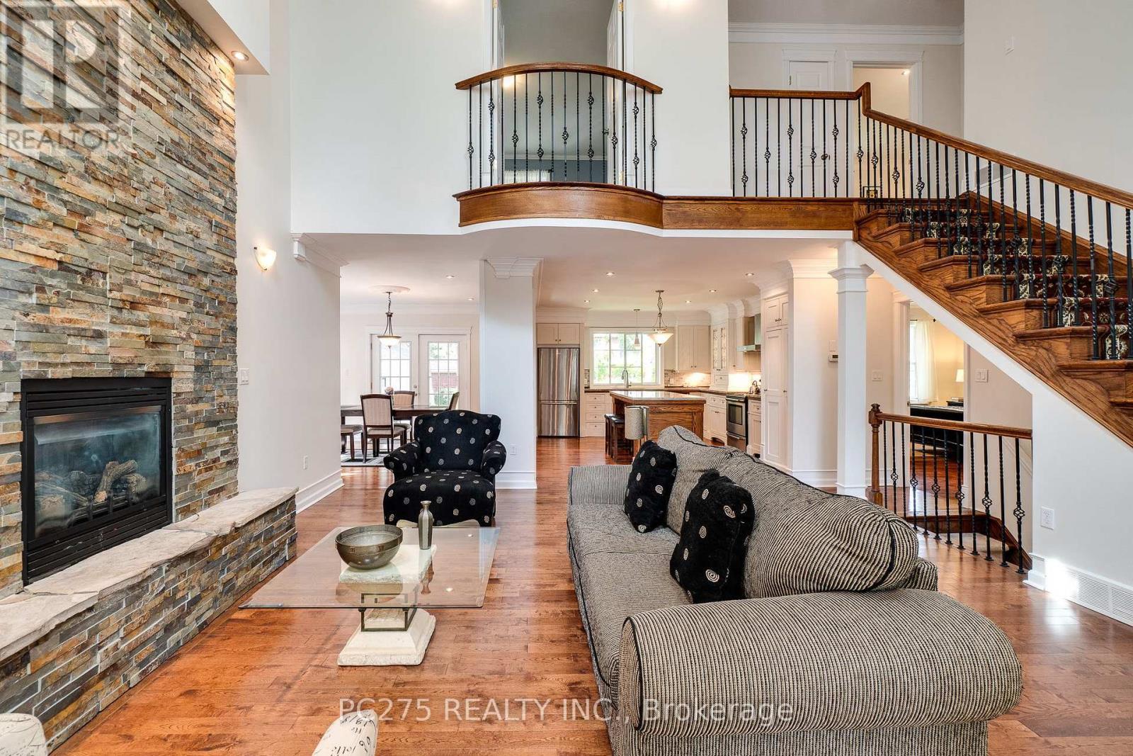 23 Mactavesh Crescent, Bluewater (Bayfield), ON - Indoor Photo Showing Living Room With Fireplace