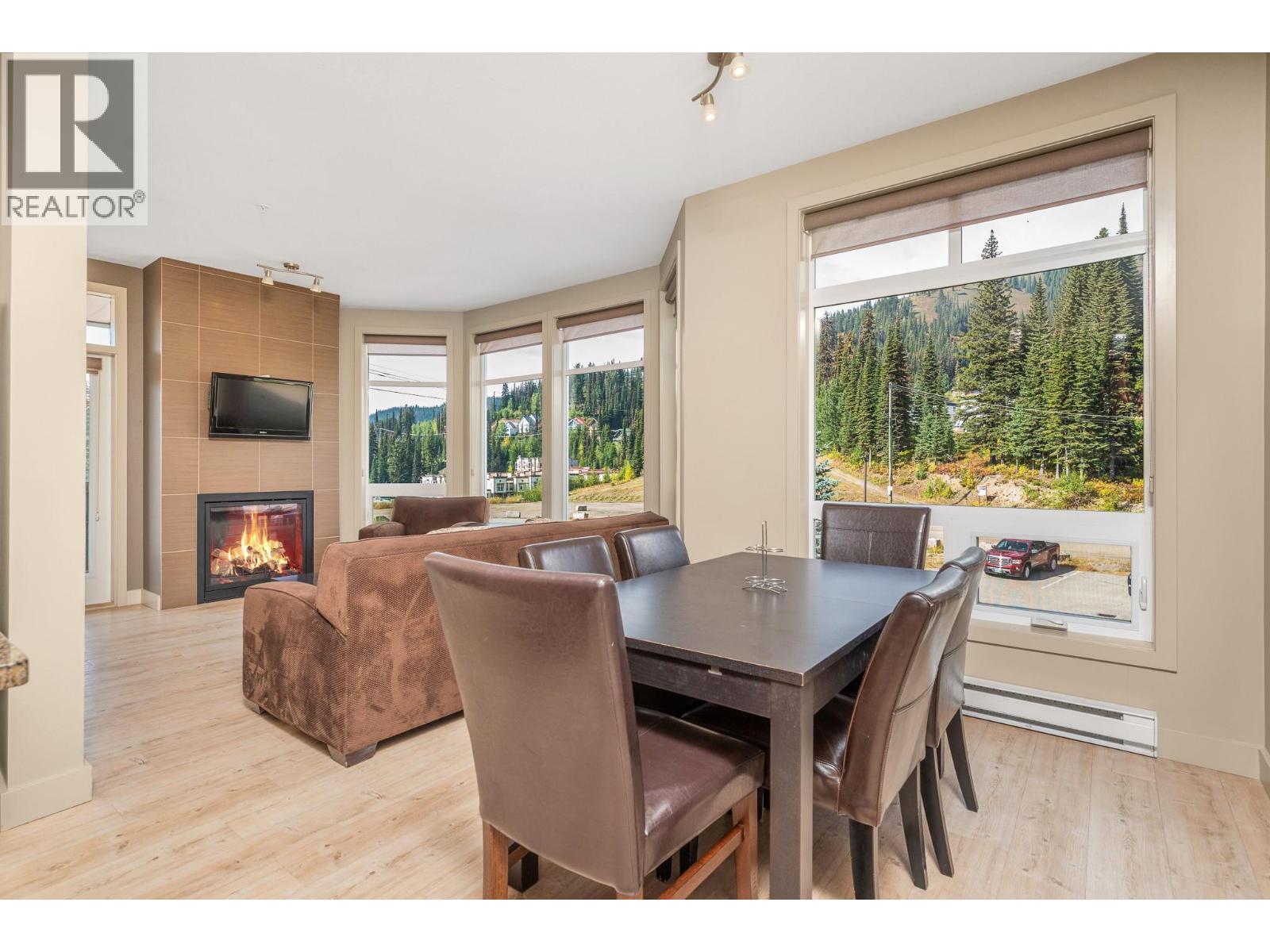 30 Monashee Road Unit# 214, Silver Star, BC - Indoor With Fireplace
