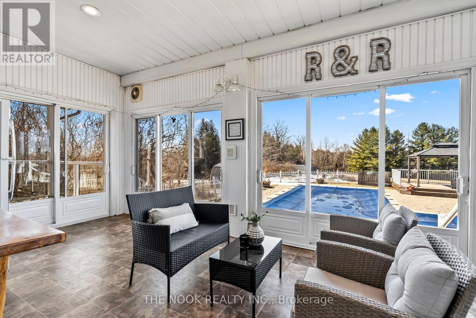 593 Pigeon Creek Road, Kawartha Lakes (Manvers), ON - Indoor With In Ground Pool