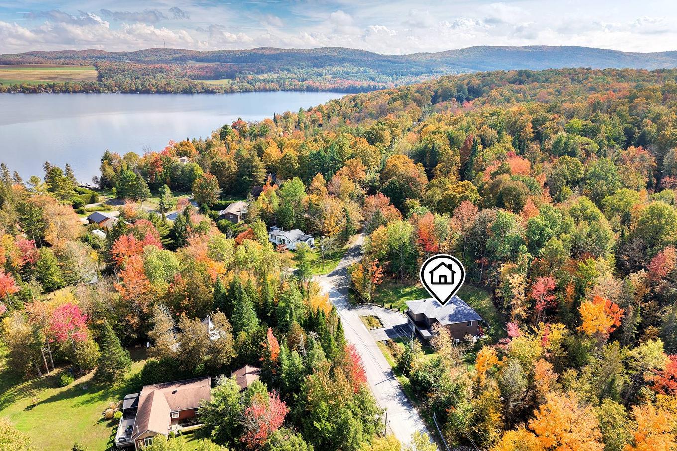 Aerial photo - 81 Rue Légaré, Magog, QC - Outdoor With Body Of Water With View