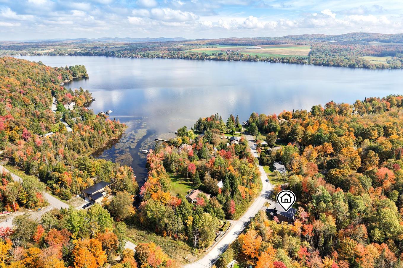 Aerial photo - 81 Rue Légaré, Magog, QC - Outdoor With Body Of Water With View