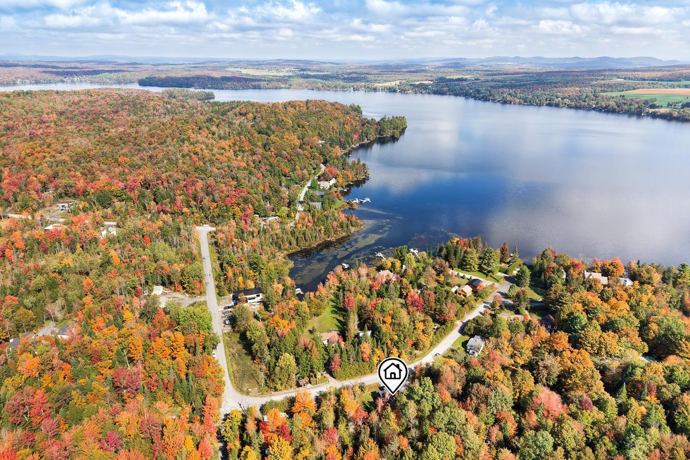 Aerial photo - 81 Rue Légaré, Magog, QC - Outdoor With Body Of Water With View