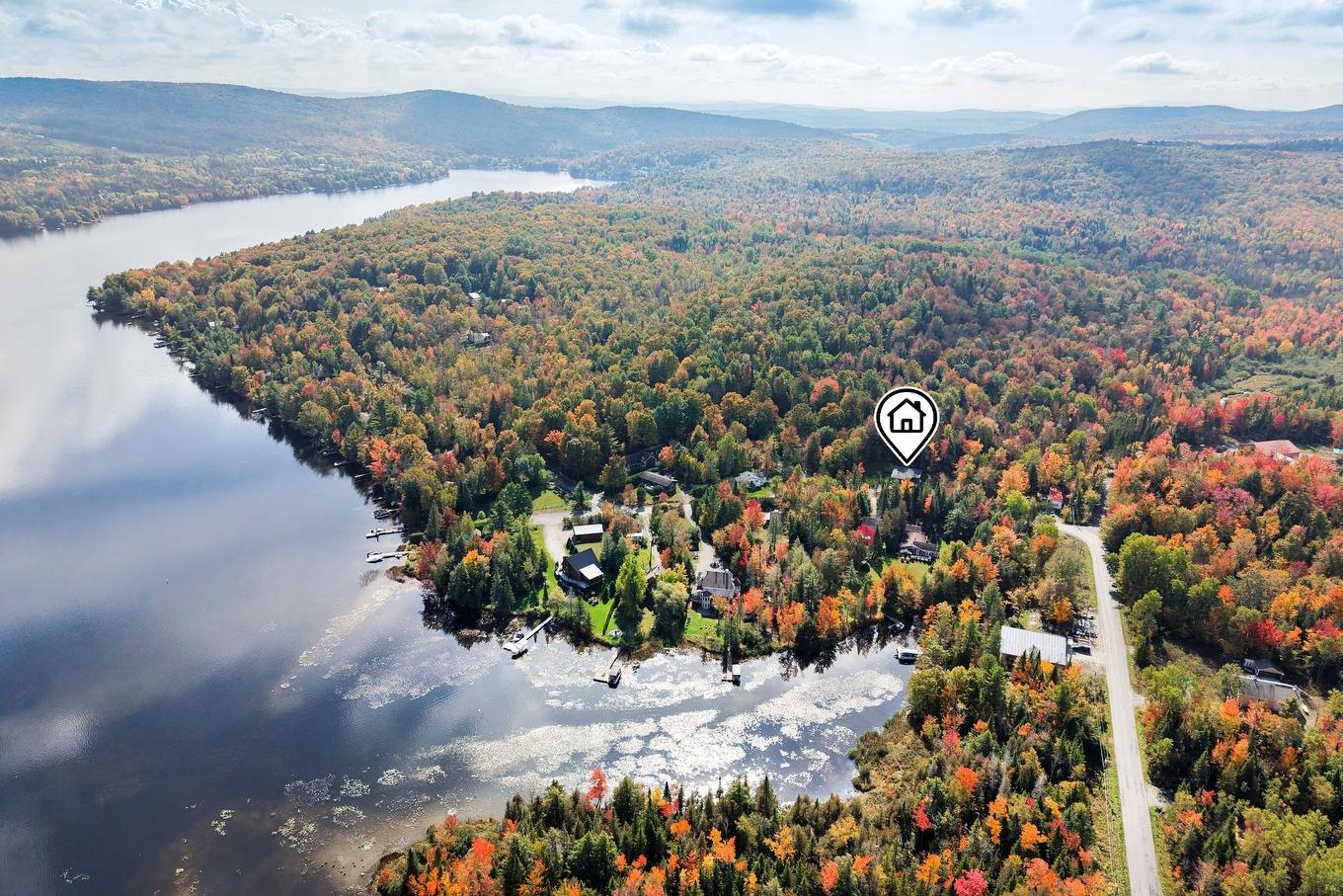 Aerial photo - 81 Rue Légaré, Magog, QC - Outdoor With Body Of Water With View