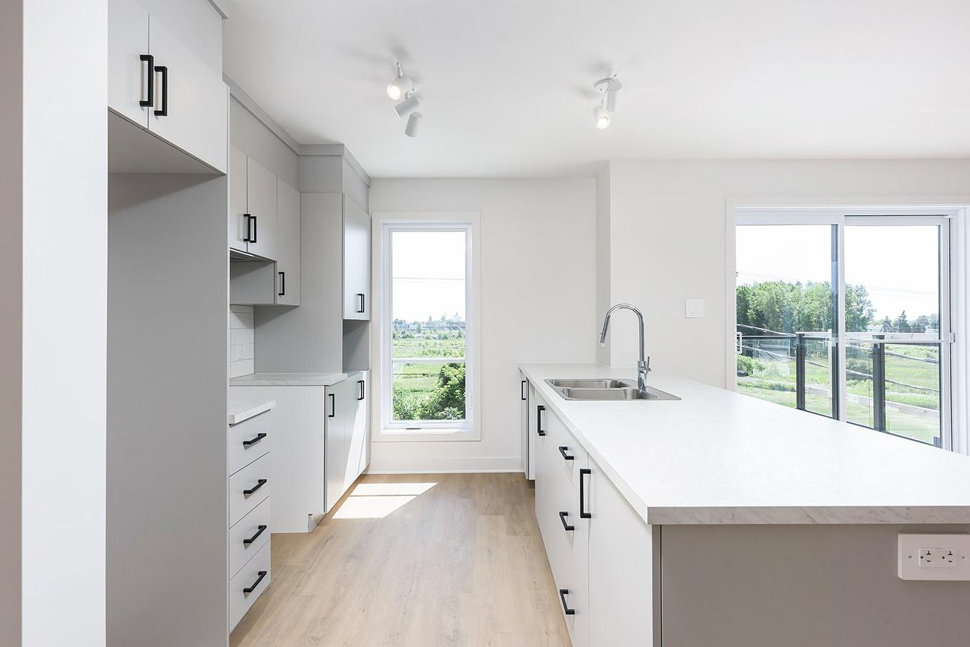 Cuisine - 301-135 Rue Richer, Salaberry-De-Valleyfield, QC - Indoor Photo Showing Kitchen With Double Sink