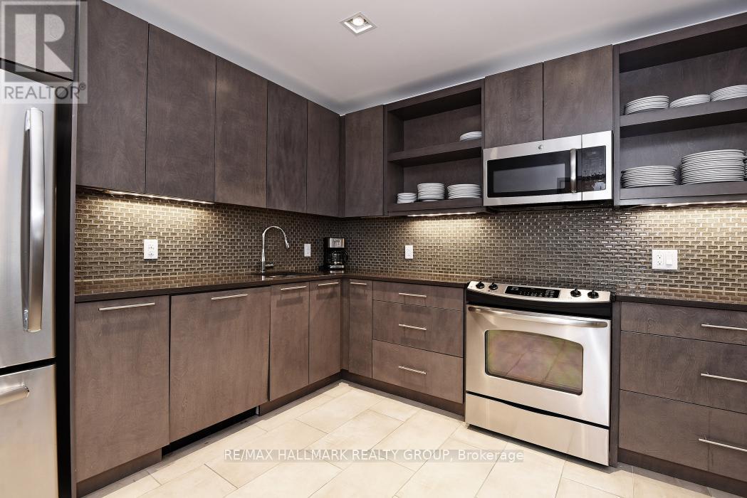 804 - 108 Richmond Road, Ottawa, ON - Indoor Photo Showing Kitchen With Stainless Steel Kitchen With Upgraded Kitchen