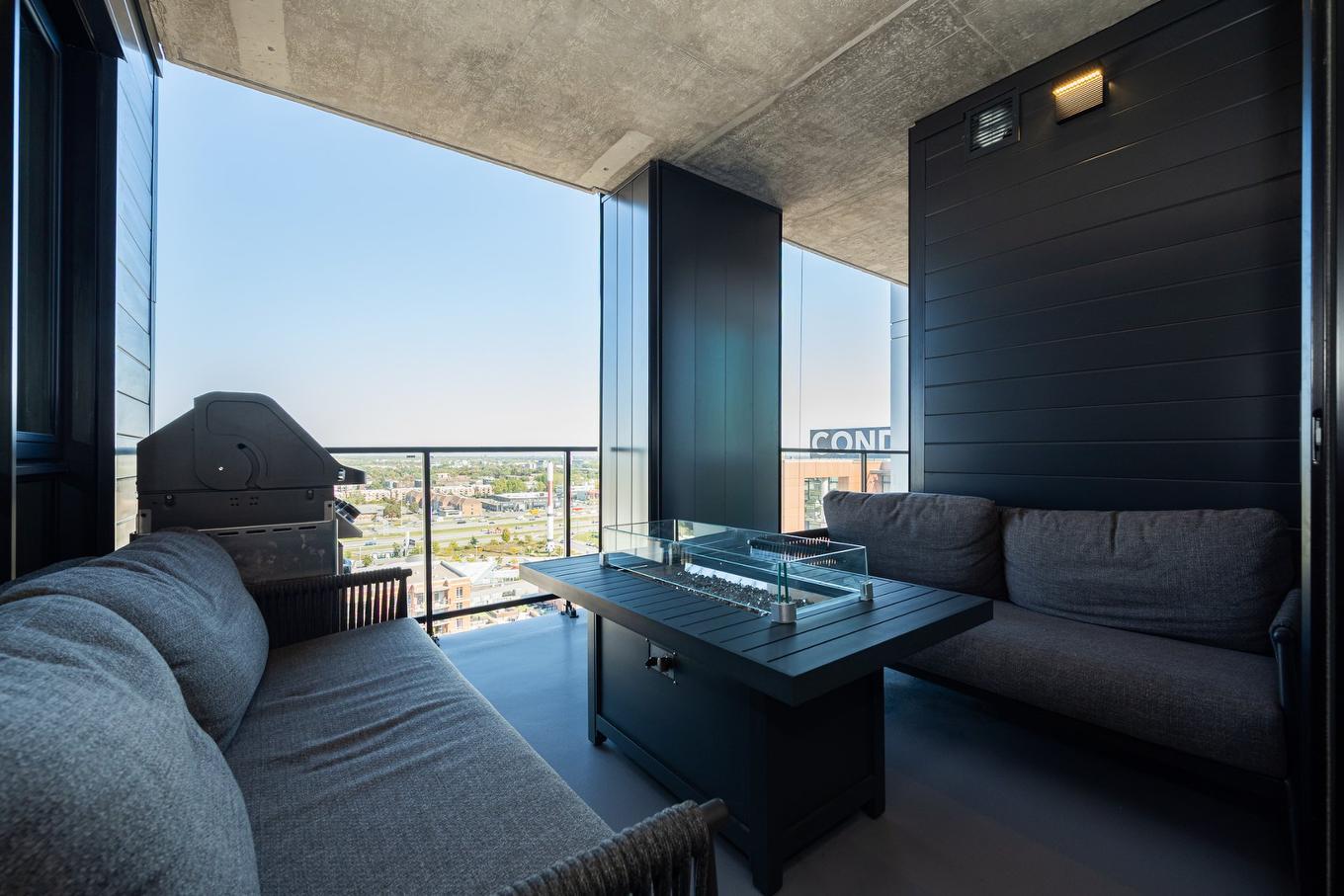 Balcony - 1603-2835 Av. Du Cosmodôme, Laval (Chomedey), QC - With Deck Patio Veranda With Exterior