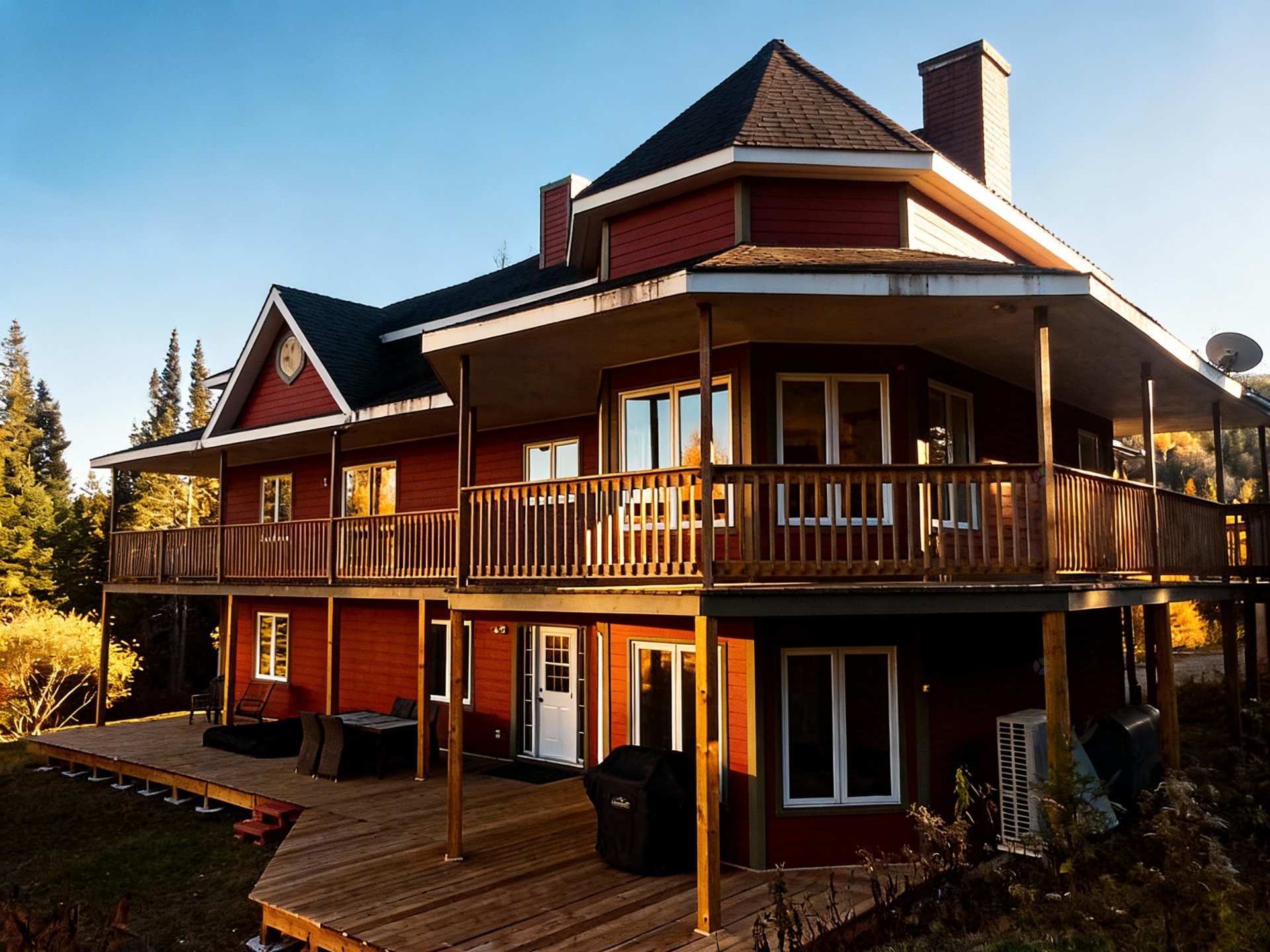 Exterior - 649 Ch. Du Lac-Quenouille, Lac-Supérieur, QC - Outdoor With Deck Patio Veranda