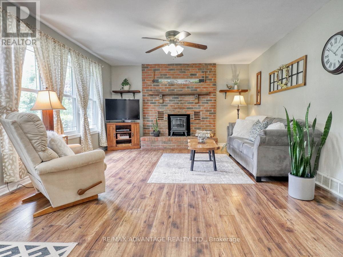 8 East Williams Street, North Middlesex (Nairn), ON - Indoor Photo Showing Living Room With Fireplace