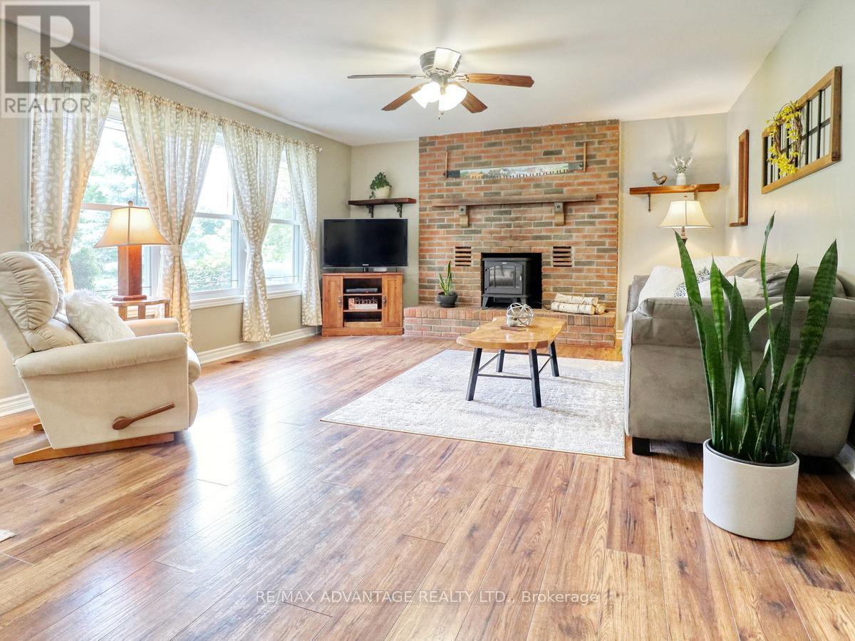 8 East Williams Street, North Middlesex (Nairn), ON - Indoor Photo Showing Living Room With Fireplace