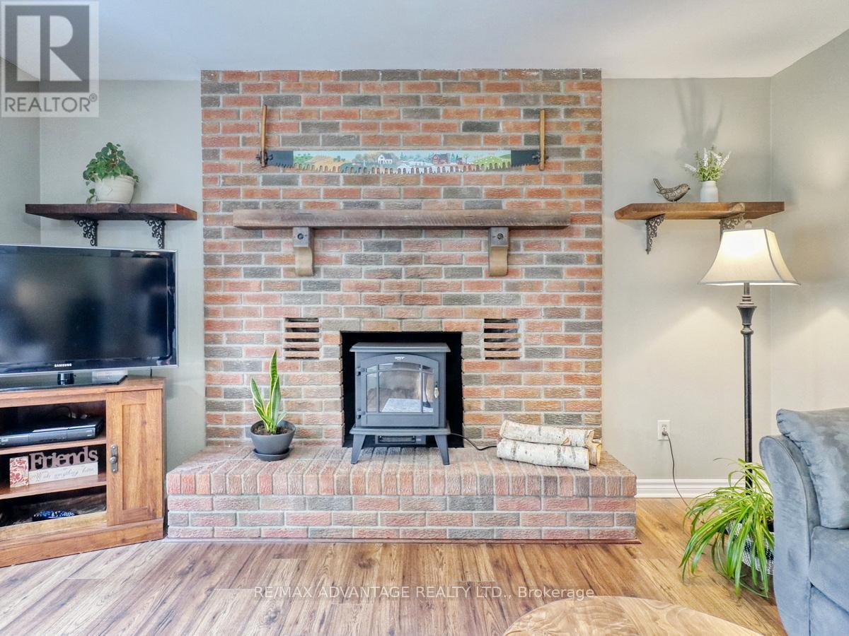 8 East Williams Street, North Middlesex (Nairn), ON - Indoor Photo Showing Living Room With Fireplace