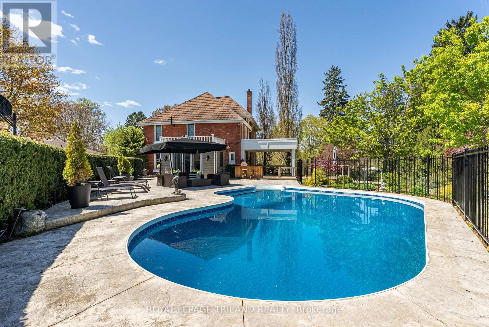 6058 Stone Church Road, Central Elgin (Union), ON - Outdoor With In Ground Pool With Deck Patio Veranda With Backyard