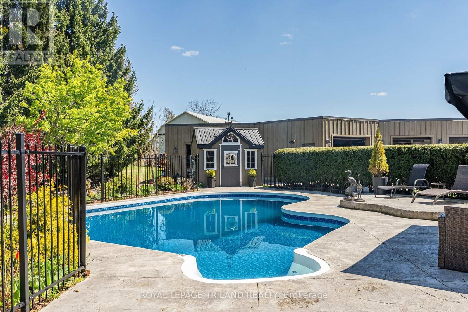 6058 Stone Church Road, Central Elgin (Union), ON - Outdoor With In Ground Pool With Deck Patio Veranda With Backyard