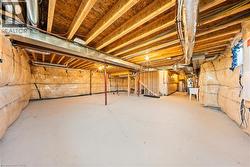 View of unfinished basement -