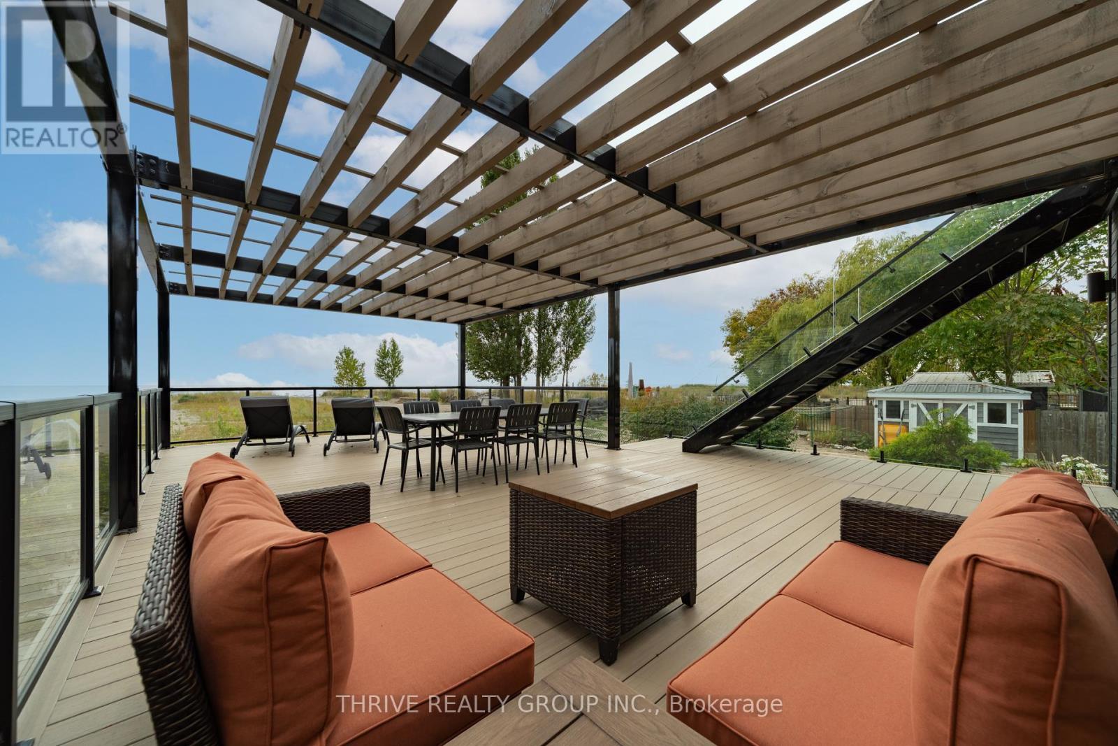 Back Patio - 416 Edith Cavell Boulevard, Central Elgin (Port Stanley), ON - Outdoor With Deck Patio Veranda With Exterior