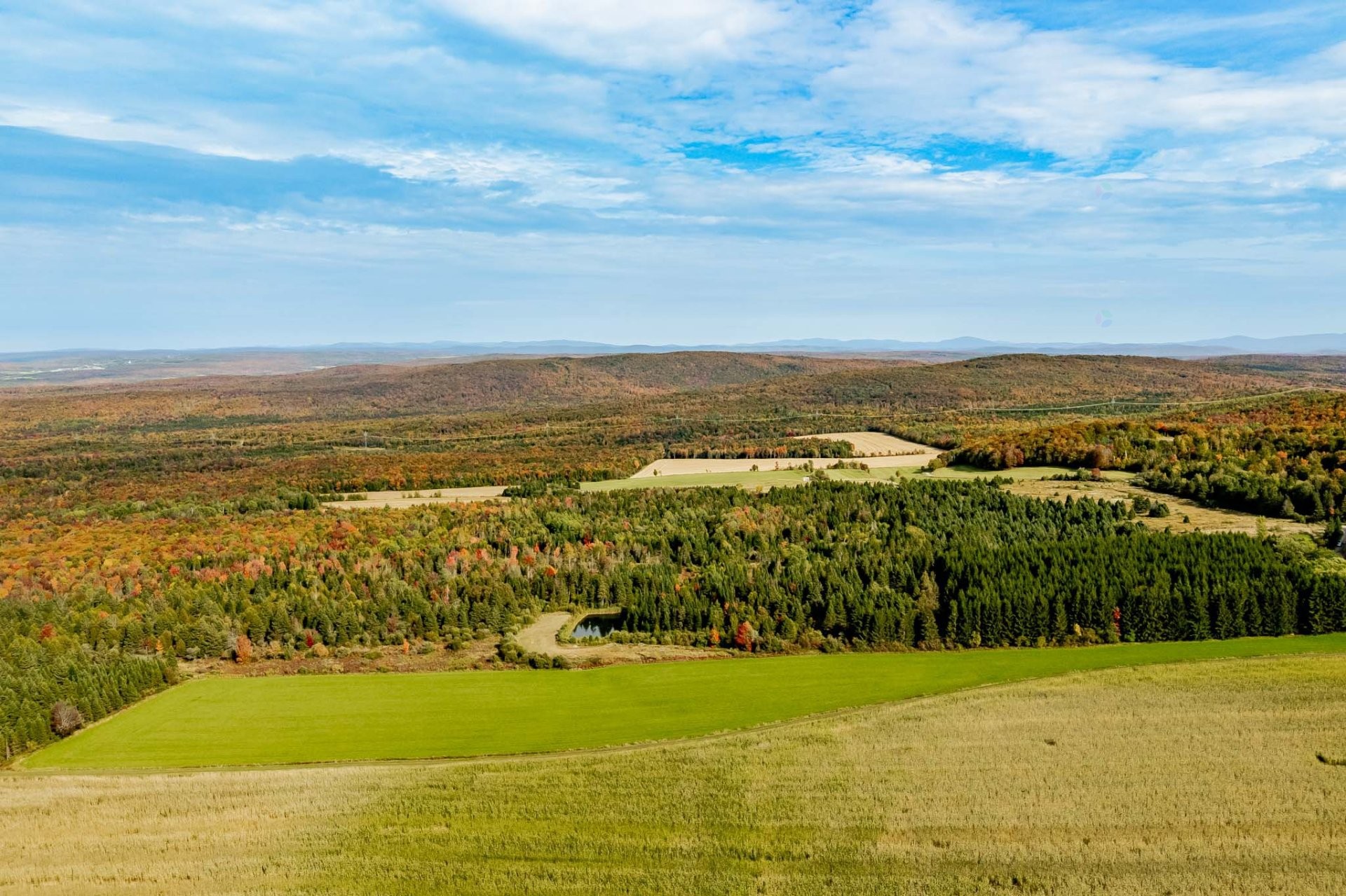 Photo aérienne - 1000Z 10E Rang, Saint-Herménégilde, QC
