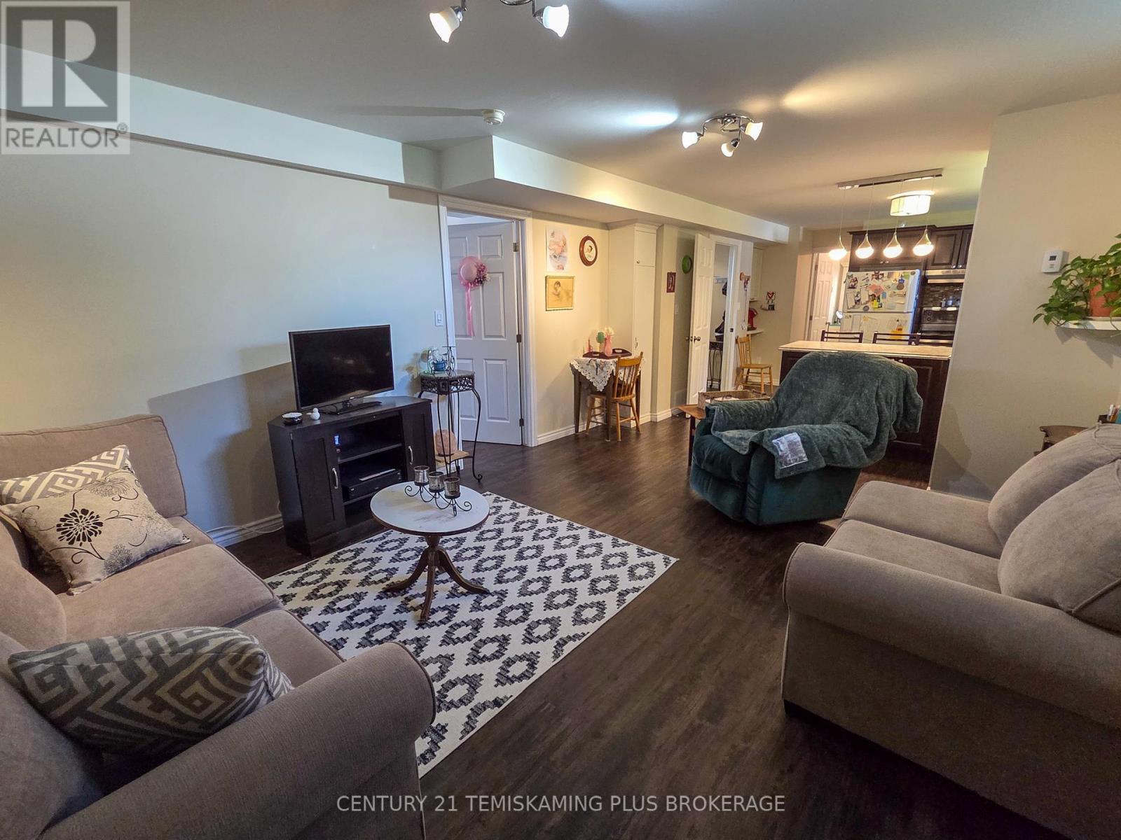 Basement Unit Living Room - 47 Eighth Avenue, Englehart, ON - Indoor Photo Showing Living Room
