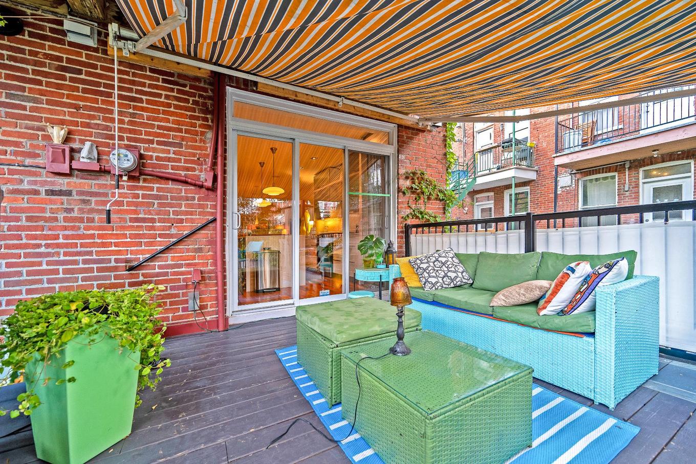 Patio - 3284 Rue De Rouen, Montréal (Mercier/Hochelaga-Maisonneuve), QC - Outdoor With Deck Patio Veranda With Exterior