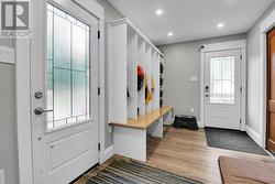 Mudroom with heated floors -