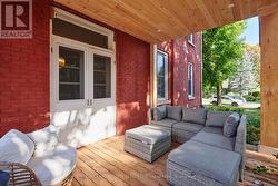 Side porch added in 2025 -