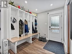 Mudroom with heated floors -