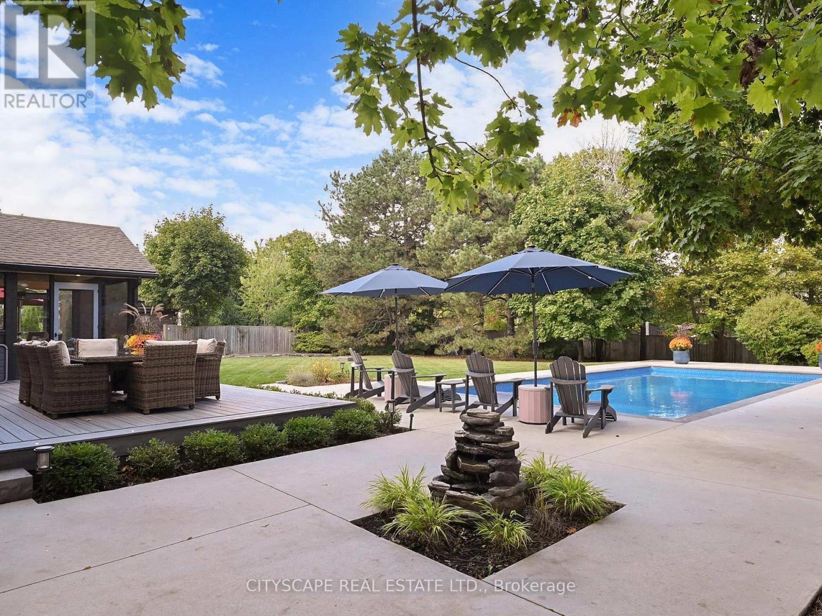 2585 Kenna Court, Mississauga, ON - Outdoor With In Ground Pool With Deck Patio Veranda