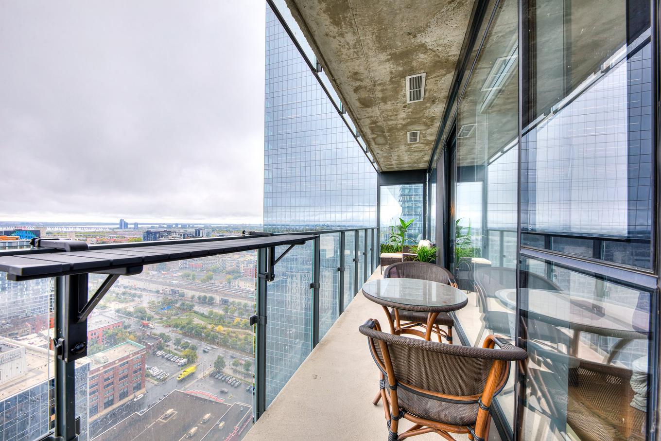 Balcony - 2807-720 Rue St-Jacques, Montréal (Ville-Marie), QC - Outdoor With Exterior