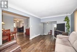 Living room into dining room -