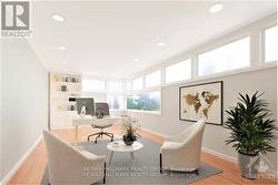 Virtually Staged Office on Main Floor -