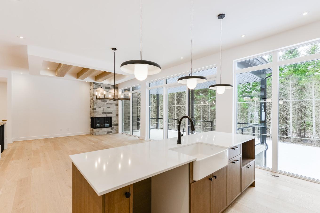 To be built - 1108 Ch. Du Massif, Piedmont, QC - Indoor Photo Showing Kitchen With Upgraded Kitchen
