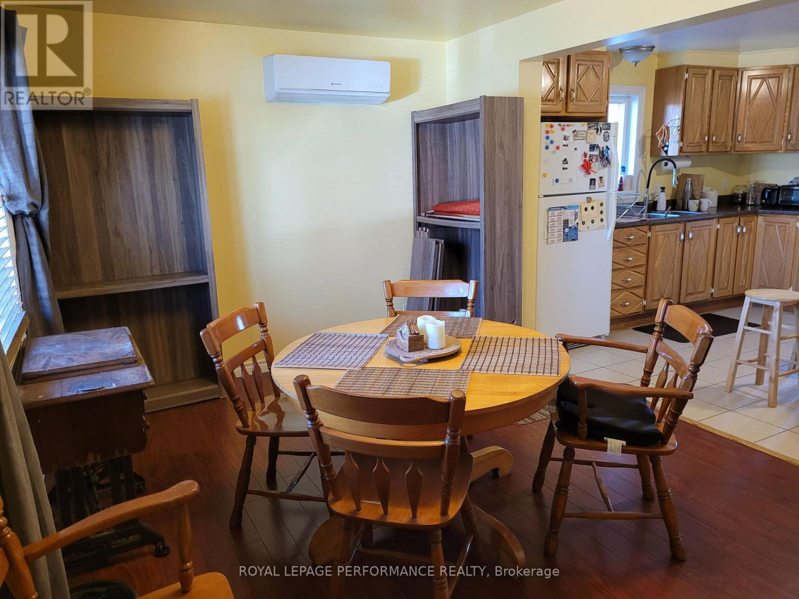 View from front door of dining room and kitchen. - 975 Queen Street, Champlain, ON - Indoor Photo Showing Dining Room
