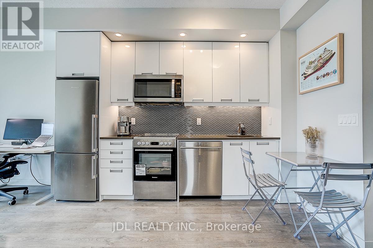 3702 - 99 John Street, Toronto, ON - Indoor Photo Showing Kitchen With Stainless Steel Kitchen With Upgraded Kitchen