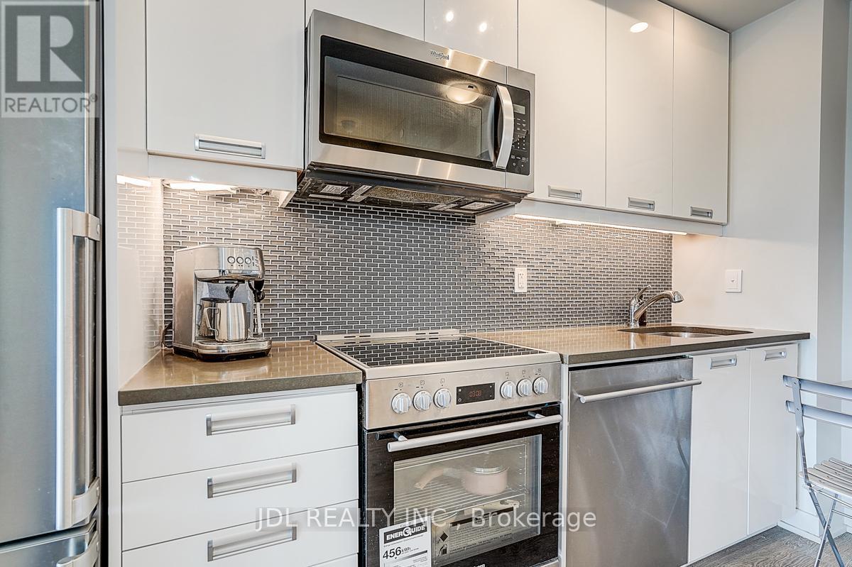 3702 - 99 John Street, Toronto, ON - Indoor Photo Showing Kitchen With Stainless Steel Kitchen With Upgraded Kitchen