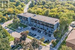 Overview of visitor parking lot -