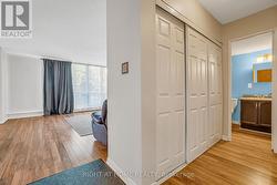 Triple closet at entry -