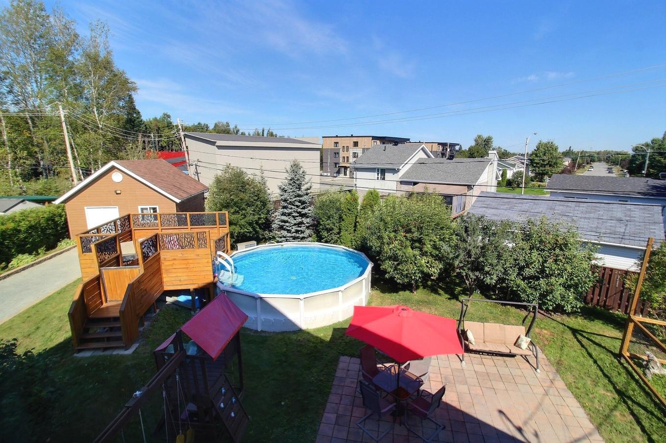 View - 289 Rue Miljours, Val-D'Or, QC - Outdoor With Above Ground Pool