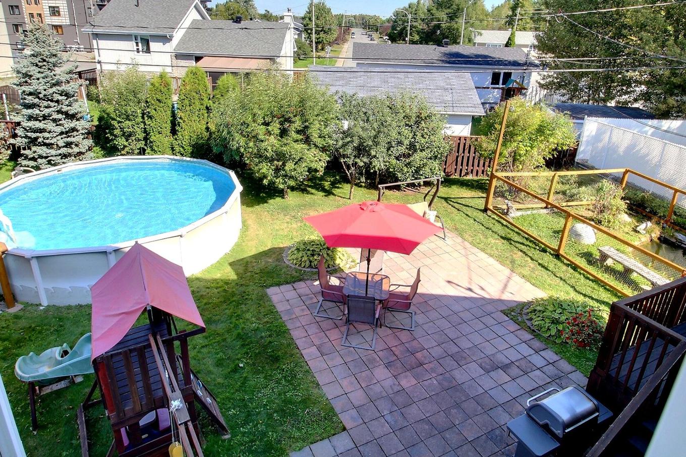 View - 289 Rue Miljours, Val-D'Or, QC - Outdoor With Above Ground Pool