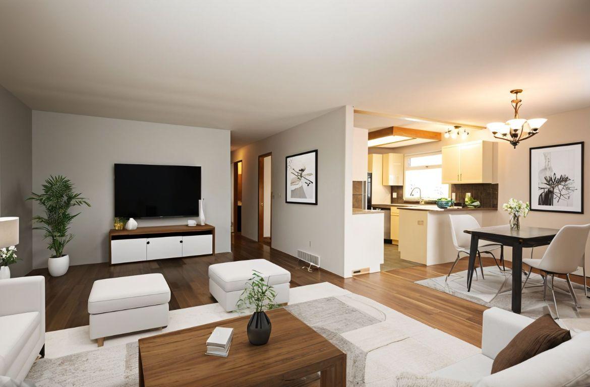 1086 Raymer Avenue, Kelowna, BC - Indoor Photo Showing Living Room