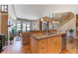 Kitchen to living and dining room -