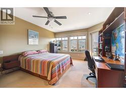 Spacious primary bedroom on the second level -