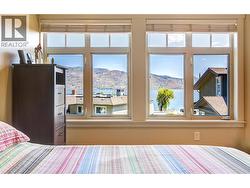 Spacious primary bedroom on the second level -