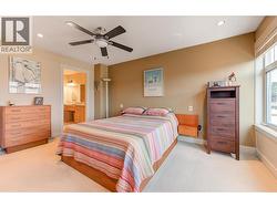 Spacious primary bedroom on the upper level -