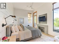 Gorgeous main level primary suite opening to hot tub area -