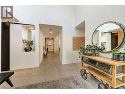 Spacious foyer with heated tile floors -