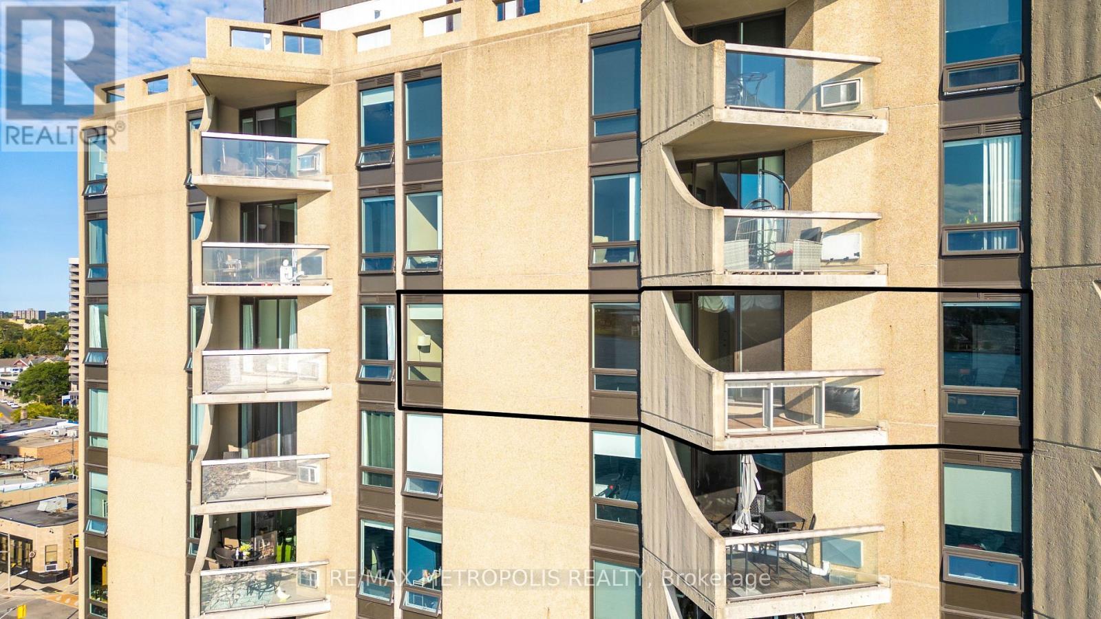 1306 - 155 Front Street N, Sarnia, ON - Outdoor With Balcony