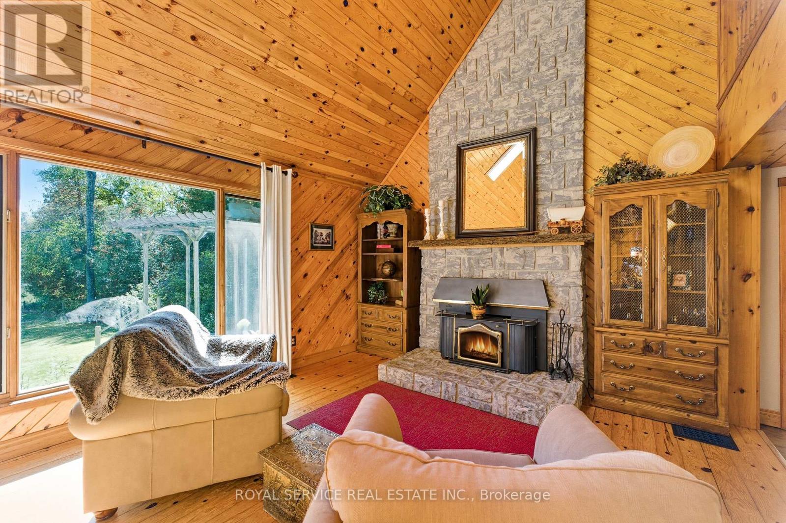 2853 13Th Line E, Trent Hills, ON - Indoor Photo Showing Living Room With Fireplace
