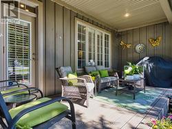 Covered private patio. -