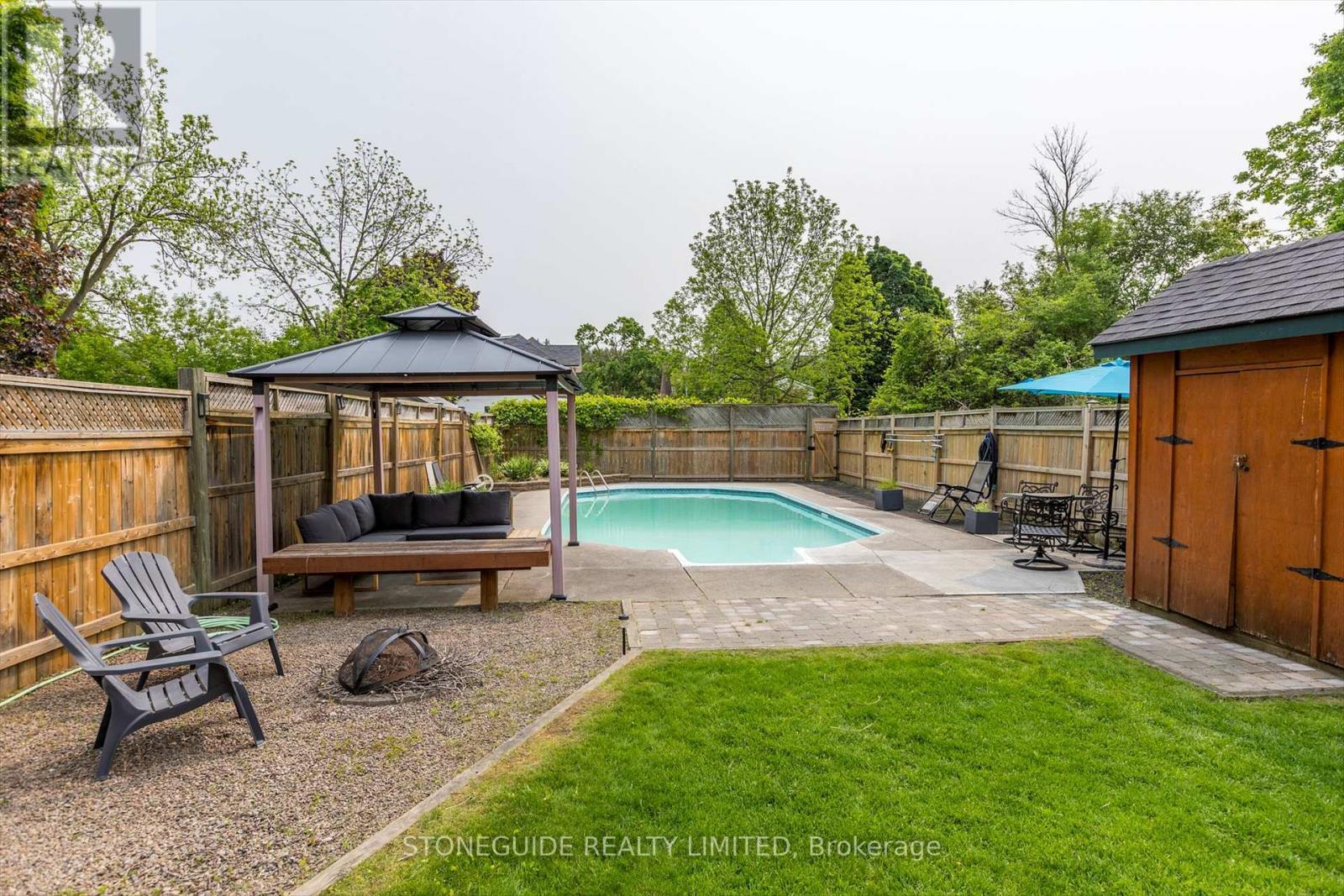 454 Mark Street, Peterborough (Ashburnham Ward 4), ON - Outdoor With In Ground Pool With Backyard
